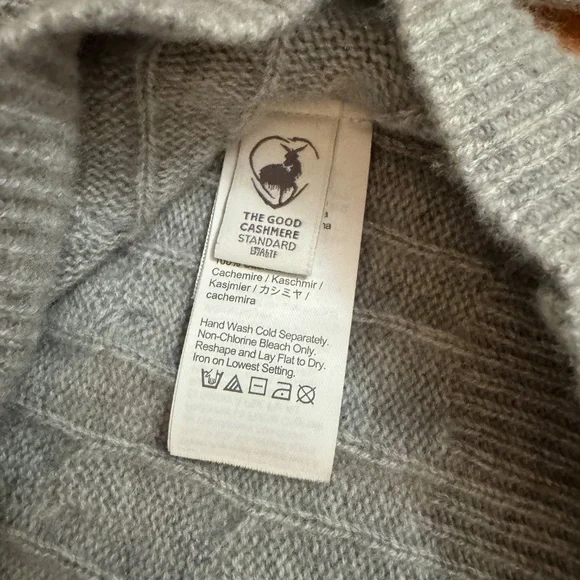 J Crew Mens Cashmere cable-knit sweater